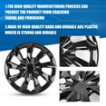 thumbnail image 3 of Winjet 15" Wheel Covers & Hub Caps ABS Polycarbonate Lacquer Black,4 Pack, 3 of 9