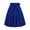 Blue, variant on TMOYZQ Women's High Waist A-Line Skirt Skater Flared Midi Skirt Vintage Skirt Solid Color Swing Midi Skirt 2025