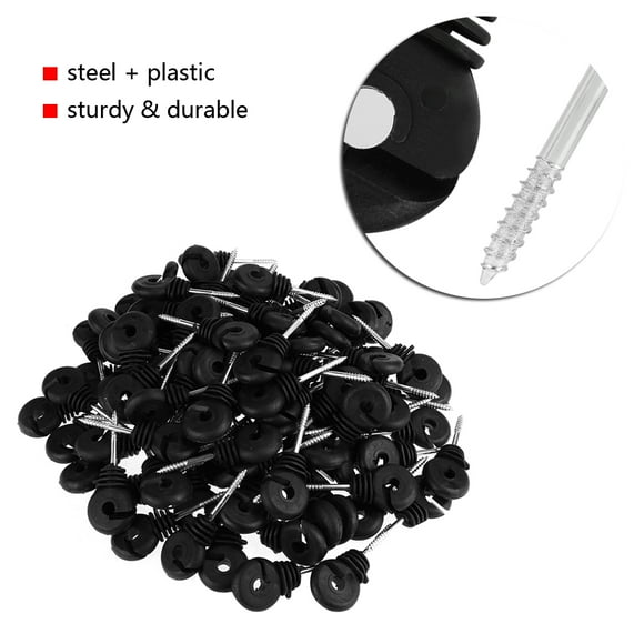 Fence Screw Insulator100pcs Short Screw Type Ring Insulators Fence Ring Insulator Exceptional Craftsmanship