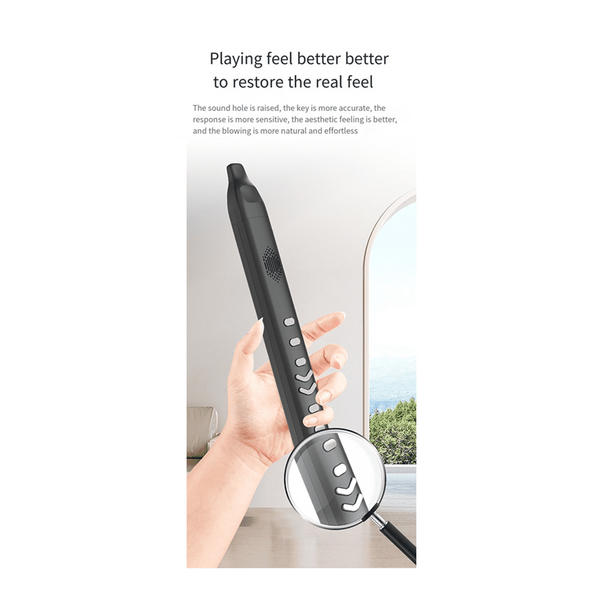 Electronic Wind Saxophone MIDI Mini Digital Pocket Sax Music Instrument with 4 Hour Operation Time for Beginner