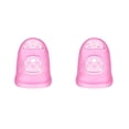 thumbnail image 1 of Methold Silicona guitarra puntas de los dedos protectores de dedos ukelele Fingerstall transparente no alergénico reutilizable instrumentos Rosa XS 2piezas, 1 of 6
