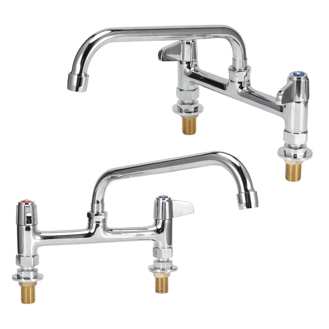 Brass Reliable Kitchen Faucet, Two-handle Design Sink Faucet, for Kitchen