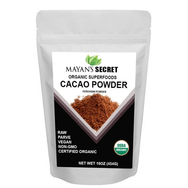 Superfoods Raw Organic Cacao Powder, 1 Lb Raw Keto Vegan