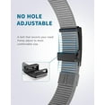 thumbnail image 3 of Men's Ratchet Web Belt,1.25 inch Nylon Automatic Buckle Belt,No Holes Invisible Belt for Men, 3 of 7