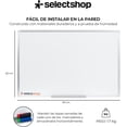 thumbnail image 2 of Pizarron Blanco Pizarron Magnetico Con 3 Imanes 4 Marcadores y 1 Borrador Pintarron Blanco Infantil Empotrable Pizarra Con Bandeja Para Rotuladores Uso Vertical U Horizontal (1,20 X 60 CM), 2 of 7
