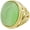 Gold Light Green, variant on Men's Stainless Steel Vintage Punk Classic Oval Gemstone Signet Ring Cut Out Beast Dragon Pattern Carved Statement