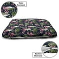 thumbnail image 3 of Hawaii Pet Bed, Tropical Art Exotic Tree Leaves and Flowers, Chew Resistant Pad for Dogs and Cats Cushion with Removable Cover, 24" x 39", Olive Green Pale Pink, by Ambesonne, 3 of 4