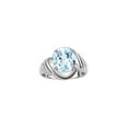 thumbnail image 1 of *RYLOS Classique Solitaire Anneau en Aigue-Marine - Pierre de Naissance de Mars*, 1 of 7