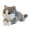Grey#17.7 in, variant on Realistic Cat Plush Toy, 17.7/23.6 Inch Long Cat Animal, Gift for Party, Toys fors, Easter Basket Idea Long Pillow Plush Toy