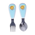 thumbnail image 3 of Spoon Fork Set, Flame Retardant 2Pcs/Set Child Tableware Baby Utensils Lovely  For Children For Kitchen For Home Yellow,Blue,, 3 of 8