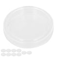 thumbnail image 3 of Juego de 10 placas de Petri de vidrio estéril, placa de Petri de vidrio de laboratorio de alto borosilicato con cubierta para proyectos de ciencia en el aula, 3 of 8