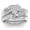 Silver, variant on Up to 65% Off Rose Gold Diamond Natural White Romantic Wedding Jewelry Necklace Rings Earring Jewelry on Clearance