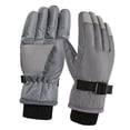 thumbnail image 4 of Guantes de invierno para niños, guantes para clima frío, guantes impermeables de felpa interiores, guantes de esquí para nieve para niñas, niños, , Gris, 4 of 8