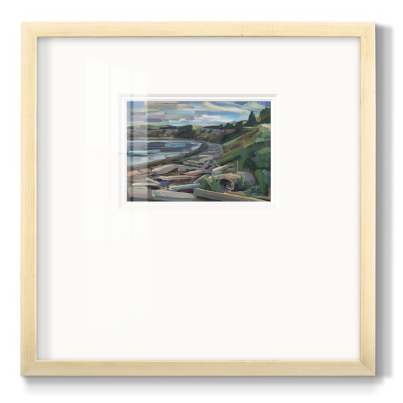 Early Morning on the Beach-Premium Framed Print