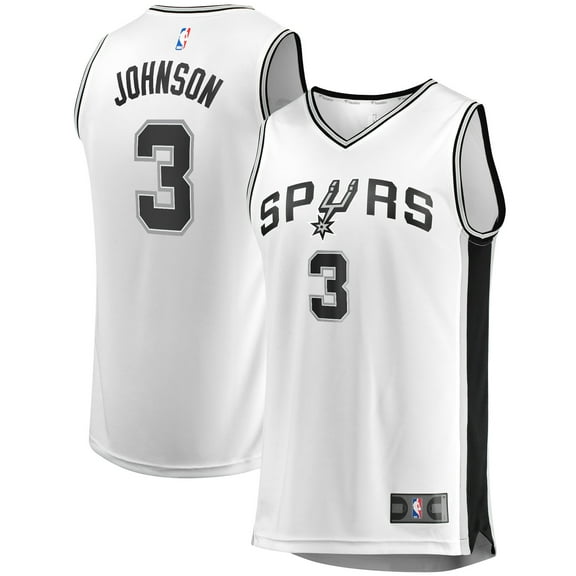 Youth Fanatics Keldon Johnson White San Antonio Spurs Fast Break Association Jersey