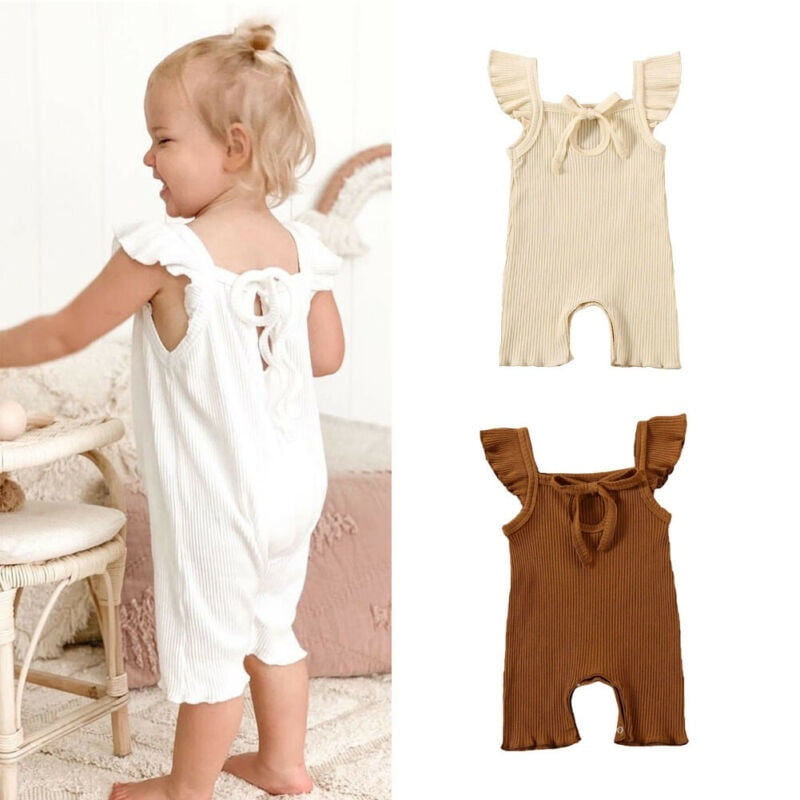 Baby Summer Cute Newborn Infant Baby Girl Clothes Ruffle Romper