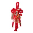 thumbnail image 3 of Colgante de nudo chino para decoración del Festival de Primavera, rojo con motivo de caballo, de tela. Estilo B, 3 of 6