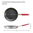 thumbnail image 5 of Sartén grande Tramontina Professional de cerámica antiadherente de 30 cm, fabricada en aluminio de gran espesor con revestimiento antiadherente, apta para lavavajillas y horno, color negro, 5 of 5
