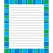 Trend Enterprises 6.5 x 7.75 Inch Themed Notepads, 50 Sheets - Stripe-Tacular Cool Blue