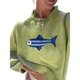 thumbnail image 3 of Suéter de Cuello Redondo de Punto Acanalado con Estampado de Peces Y2K de Gran Tamaño para Mujer Verde S, 3 of 8
