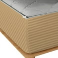 thumbnail image 5 of Zipper Fitted Sheet, (Twin Size 39x75) 6 Inch Deep Pocket, 100% Egyptian Cotton, 800 TC, Stripe Taupe., 5 of 7