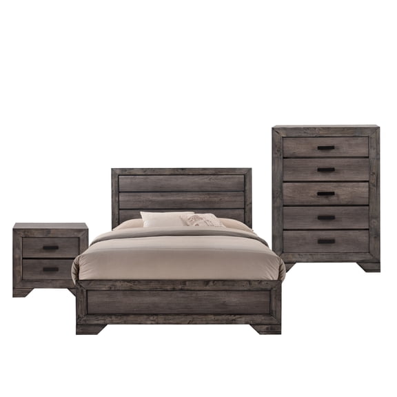 Picket House Furnishings Grayson 3 Piece King Panel Bedroom Set