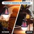 thumbnail image 6 of Portable Bug Zapper Outdoor Indoor, Electric Mosquito Fly Killer Lamp with Three Lighting Mode, USB Rechargeable Light Bulb Zapper for Camping, Home, Patio, 6 of 7