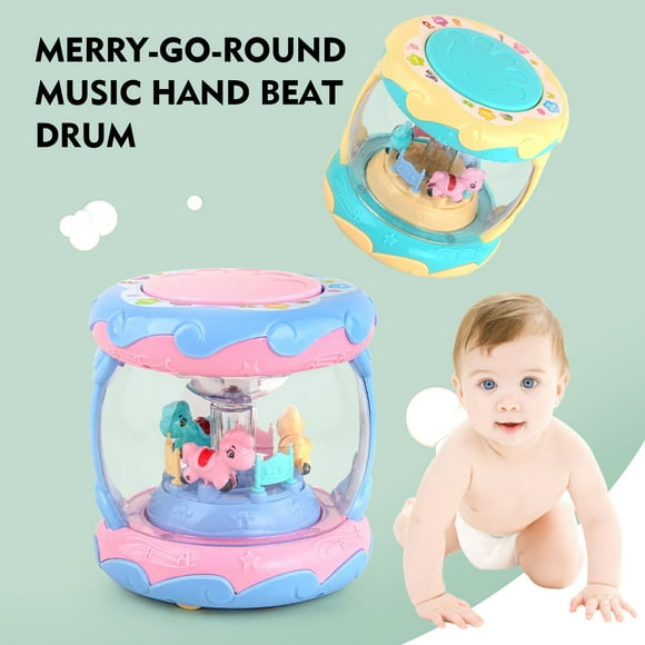 Mini Tambor Musical de Juguete para bebé Xihbxyly Juguetes Educativos Aprendizaje Tambor electrónico