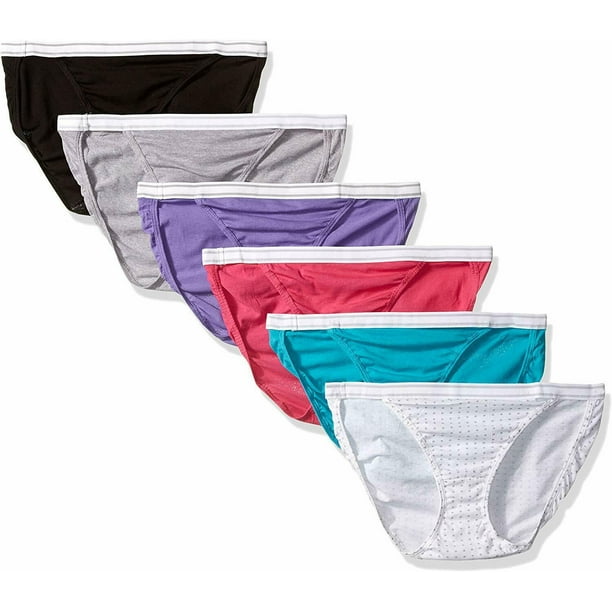 Hanes Women's Cotton String Bikini Panties 6Pack