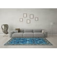 thumbnail image 3 of Ahgly Company Indoor Rectangle Oriental Light Blue Traditional Area Rugs, 6' x 9', 3 of 4
