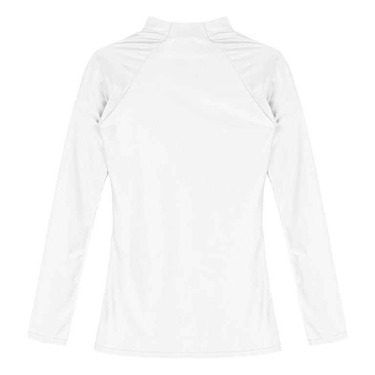 iiniim Women's Shiny Silky Long Sleeves T-Shirt Gym Top Yoga