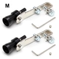 thumbnail image 4 of Baohd 2 Valves Anti-Bruit Sifflet Roue de Ver Superchargeur Embout Sonore Voiture Argentsifflet Bas Accessoires de Simulateur de Roue Noir m, 4 of 6