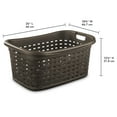 thumbnail image 3 of Sterilite, Weave Laundry Basket, Espresso, 3 of 4