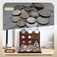 thumbnail image 5 of Solid Wood Coin Holder Display, Tiered L-Shaped Collection Rack, Challenge Coin Display Stand for Veterans and Collectors, Versatile Collectibles Holder, Home Office Decor, 5 of 6