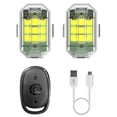 thumbnail image 2 of Impermeable 2.4G Control Remoto 7 Colores Estroboscópica Señal para Drone (2 Juegos), 2 of 3