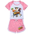 thumbnail image 1 of STUMBLEing-camisetas con estampado 3D para niños, pijamas de verano para niños pequeños, Camiseta de algodón + Pantalones cortos, disfraz para niñas, ropa deportiva informal, 1 of 4