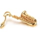 thumbnail image 3 of Collar punk con colgante de instrumentos musicales de saxofón de acero inoxidable unisex, 3 of 3