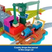 Thomas & Friends Cranky’s Dockside Delivery Train Set from Fisher-Price with Motorized Thomas Engine