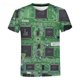 thumbnail image 1 of Camiseta de hip hop con Chip electrónico para hombre y mujer, camiseta de gran tamaño con estampado 3D a máquina, camisetas de manga corta de estilo Harajuku para verano Tan Jianjun  unisex, 1 of 2