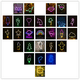 thumbnail image 5 of Lámpara de escritorio LED de neón con forma de arcoíris, relámpago y amor, lámpara decorativa con base de nube, luz de noche, 5 of 6