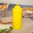 thumbnail image 3 of TrueCraftware- Set of 12 Squeeze Condiment Dispensing Bottles 12 oz Yellow- Plastic Squeeze Bottle For Sauces Spreads Ketchup Mustard Mayo Hot sauces and Olive oil, 3 of 7