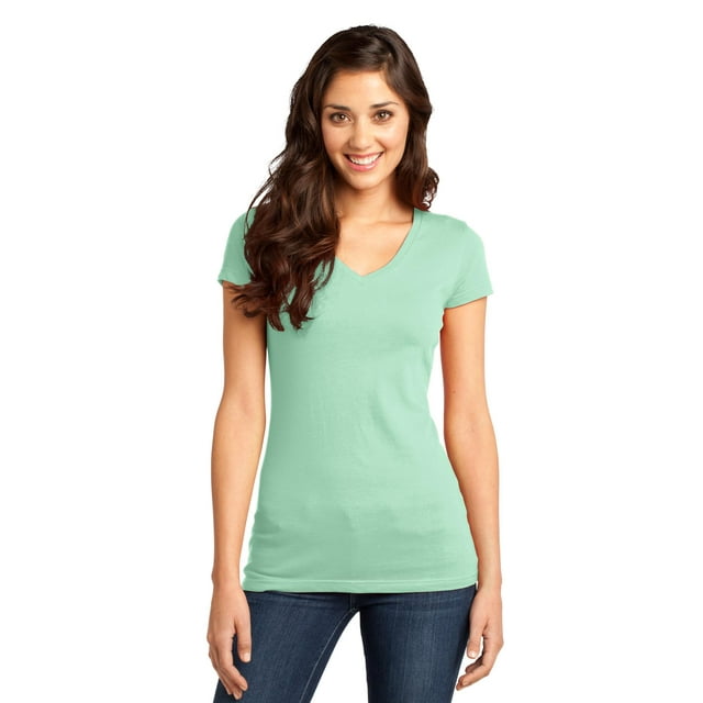 DISCONTINUADO District - Camiseta muy importante para jóvenes con cuello en V XS Mint Distrito DT6501