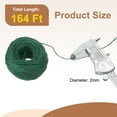 thumbnail image 2 of Cuerda de yute natural Uxcell de 50 metros, cuerda de yute de 2 mm, cuerda de yute para manualidades, envoltura de regalos, decoración, embalaje, jardinería, soporte para plantas, verde oscuro, 2 of 6