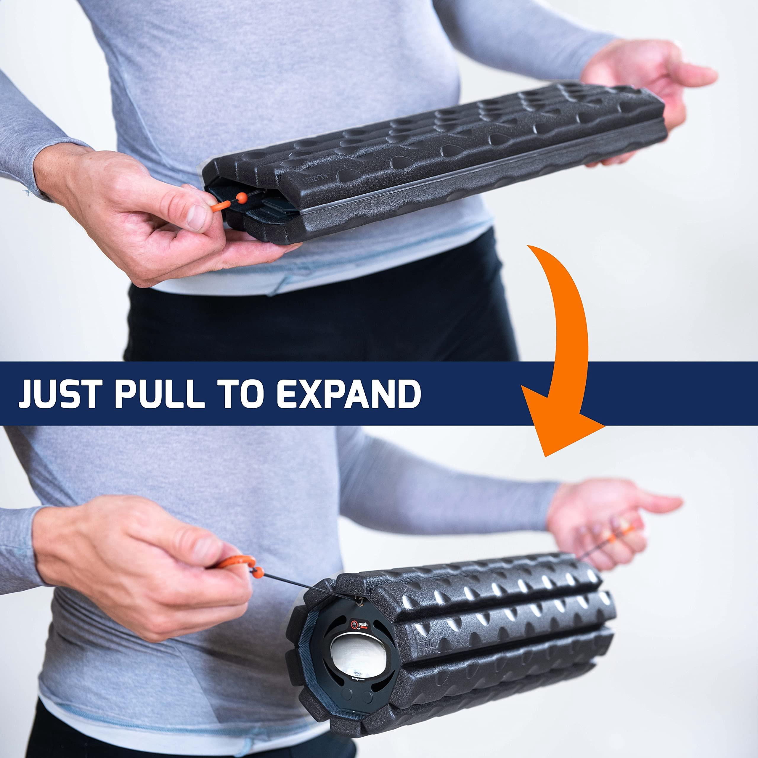 Morph Foam Roller: Collapsible Travel Roller For  Workout Deep Tissue Leg Massage Cracker (midnight Alpha Series (deep Tissue))