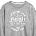 thumbnail image 3 of Instant Message - Camping - Campers Have S'more Fun - Toddler & Youth Long Sleeve Graphic T-Shirt, 3 of 6
