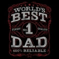 thumbnail image 2 of Men's Lost Gods World's Best Dad Distressed Logo Graphic T-Shirt Big & Tall, 2 of 4