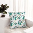 thumbnail image 5 of Wukai Hello Summer Premium Polyester Fleece Pillow Covers with Hidden Zipper Closure,Luxuriously Soft and Durable-24"x24", 5 of 7