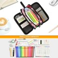 thumbnail image 5 of FORMRS Pencil Case with 3 Compartments Zipper Pouch, Elementary School Level and up, Pink Kiwi, 5 of 8