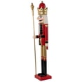 thumbnail image 4 of Northlight Commercial Size Christmas Nutcracker with Scepter - 5' - Red and Gold, 4 of 4