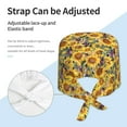 thumbnail image 3 of Gaeub Sunflowers Vintage Print Cleaning Working Cap,Unisex Scrub Cap Nurse Hat,No-Slip Scrub Cap for Men & Women, 3 of 7